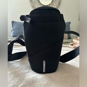Black water bottle holder and pouch.  CORKCICLE. Used a few times